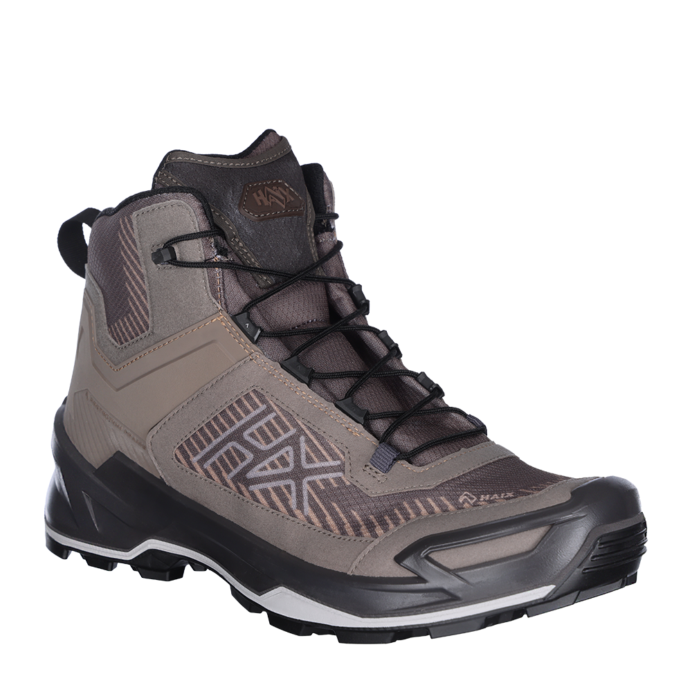 Hikingstiefel, Wanderschuh, Stiefel, Grau, Gummisohle